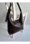 Ema Model Hand and Women's Shoulder Bag Bitter Brown - 2