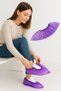 100 Pcs Purple Hygienic Shoe Cover Overshoes Disposable Purple Overshoes