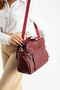 Mega Polo Women's Soft Faux Leather Handbag and Adjustable Long Strap Shoulder Bag - 2