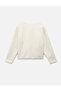 Long Sleeve Buttoned Pocket Detailed Crew Neck Plush Jacket - 4