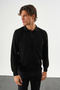 Holt Oversized Knitwear Long-Sleeved Sweater Black - 3