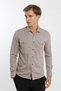 Long Sleeve Snap Button Men's Shirt with Double Pocket Flap Detail - 2