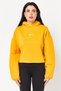 Women Sportswear Fit Long Sleeve Outdoor Hoodie, Mustard