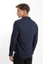 Long Sleeve Snap Button Men's Shirt with Double Pocket Flap Detail - 8