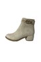 Beige Matte Zipper Detailed Comfortable Women's 4.5 cm Heeled Boots - 2