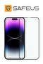 واقي شاشة زجاجي من الياقوت الأزرق لهاتف iPhone 14 Pro Max يغطي بالكامل ويمنع بصمات الأصابع - 2