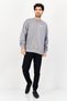 Men Sportswear Fit Long Sleeve Outdoor Sweatshirt, Grey - 4