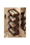 Multi Layer Movable Shoe Rack with Door Indoor Entryway Shoe Cabinet and Wall Integrated Storage - 2