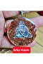 Steel Chain -Agate - Triquetra Orgonite Pendant - with Hologram Detail - (Handmade Design Products) - 6