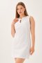 Women's Pencil Dress with Collar Detail - 3