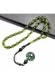 Beyzi Cut Kazaz Tassel Combination Green Fire Amber Prayer Beads