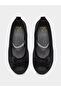 Girls Black Velvet Look Ballerinas with Bow - 5
