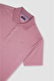 Cotton Polo Shirt with Buttons - 5