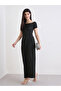Women Off Shoulder Textured Knit Maxi Dress - 2