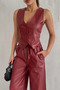 Lined Leather Vest