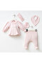 Miniycool 7089 Mnz Brand Isabella Newborn Hospital Release Girl 5-Piece Set
