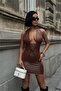 Women's Low-Cut Tie-Up Mini Leather Dress Dpdf174