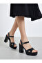 Buckle Cross Strap Block Heel Sandals