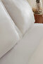 Jemma 120 Thread 100% Cotton Satin Double Duvet Cover Set White - 7