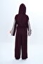 Girl's 100% Cotton Hooded Oversize Long Sleeve Tracksuit Set - 5
