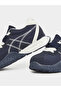 Navy Blue Stitch Detail Lace Up Sneakers - 4