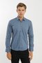 Long Sleeve Snap Fastener Stretch Fabric Koton Men's Shirt Rotation Print