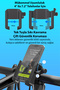 360 Degree Rotatable Handlebar Mount Phone Holder for Motorcycle Bicycle Scooter Black - 6