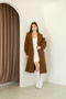 Balloon Sleeve Lined Stamp Coat