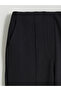 Black Elastic Waist Women's Cigarette Pants from Plus-Store - 6