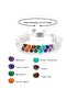 7 Chakra Natural Stone Bracelet – Howlite White – Adjustable Macrame Unisex Energy Bracelet - 2