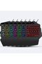 V500 One-Handed 35-Key Keyboard with Built-in USB Converter Back Light - 7