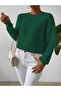 Tri̇ko Knitted O Oversized Crew Neck Sweater Btk - 3