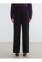 Wide Leg Women's Trousers with Elastic Waist