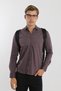 Long Sleeve Snap Fastener Stretch Fabric Koton Men's Shirt Rotation Print - 5