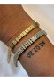 Cut Plate Detail Steel Bracelet Gold - 5