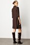 Bb Women's Double Breasted Collar Button Detailed Woven Midi Dress 26Kekl04509 - 4