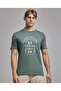 Printed T-Shirt with Crew Neck and Short Sleeves