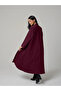 Classic Women's Abaya - Maroon - 2