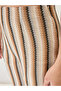 Striped Crochet Bootcut Trousers - 6
