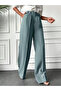 Solid Pocket Detail Straight Leg Pants - 4