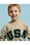 Applique Sweatshirt with Crew Neck and Long Sleeves - 4