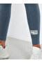 Grey Plain Leggings with Badge Detail - 3