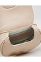 Beige Girl's Metal Detail Saddle Bag - 5