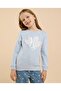 Graphic Print Sweatshirt with Crew Neck and Long Sleeves
