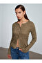 50926 Buttoned Gipeli Top - Light Khaki - 3