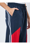 Cut and Sew Panel with Striped Detail Joggers - 3