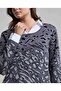 Animal Patterned Sweater with Round Neck and Long Sleeves - 5