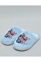 Blue Girl's Stitch Bedroom Slippers - 2
