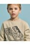 Printed Sweatshirt with Crew Neck and Long Sleeves - 4
