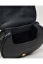 Black Girl's Metal Detail Saddle Bag - 5